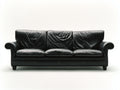 Divani a 3 posti - Pelle - 226 x 96 x 90 cm - Nero - Tradizionale