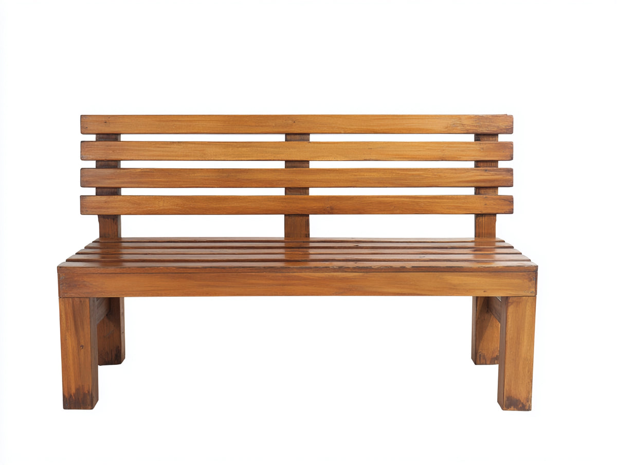 Panche da giardino - Legno - 145 x 56 x 85 cm - Marrone miele - Minimalista