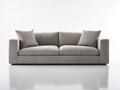 Divano a due posti - Tessuto - 206 x 96 x 85 cm - Grigio caldo - Scandinavo
