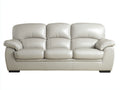 Divani a 3 posti - Similpelle - 216 x 97 x 96 cm - Avorio - Stile moderno